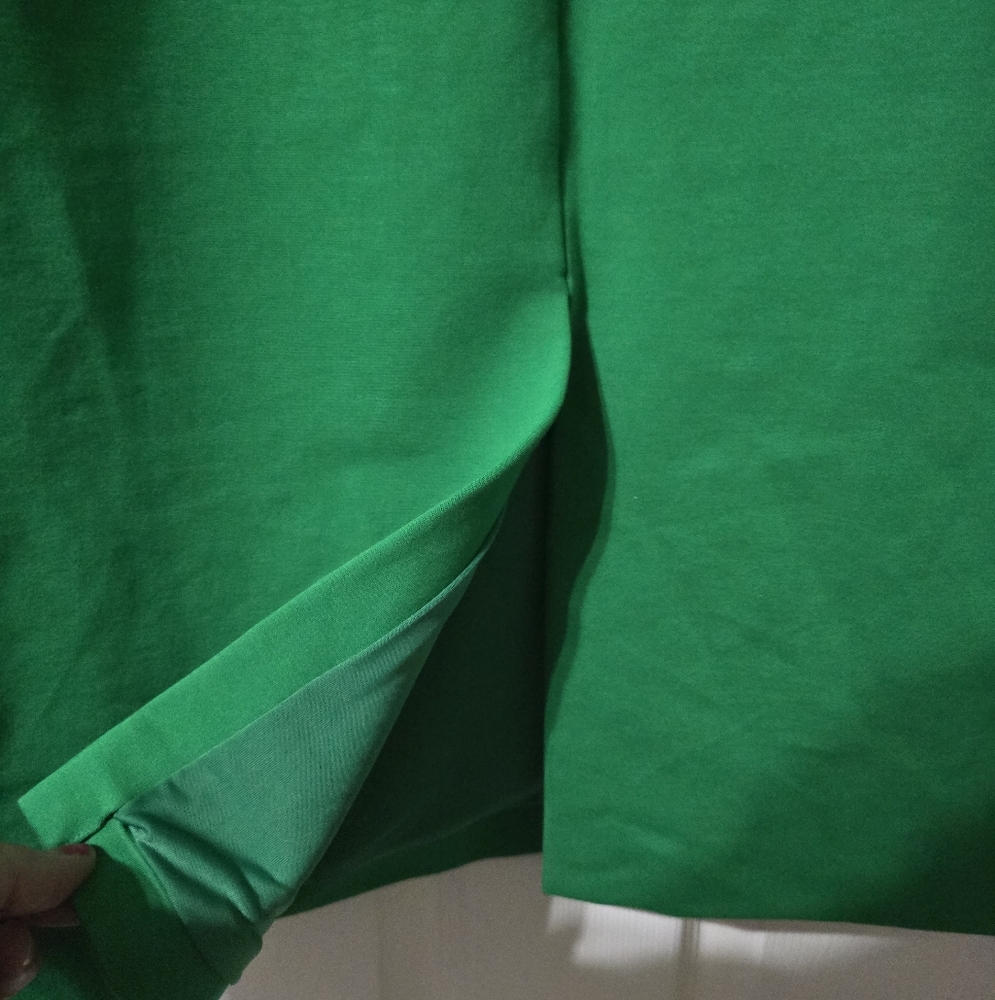 Lavish Alice Origami Ponte Midi Dress in Spring Green, Sweetheart Neckline, EUC! - Picture 13 of 16